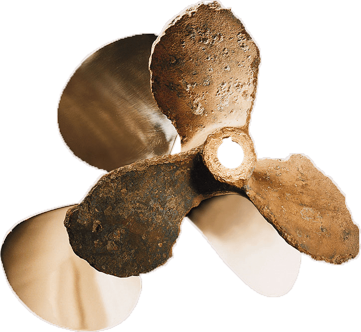 Vessel Propeller With Corrosion Damage